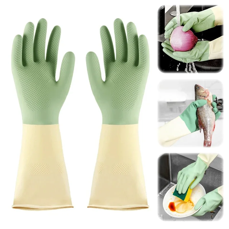 Thickened Kitchen Gloves, Dish - Dish Glove Rubber avaliação e preço