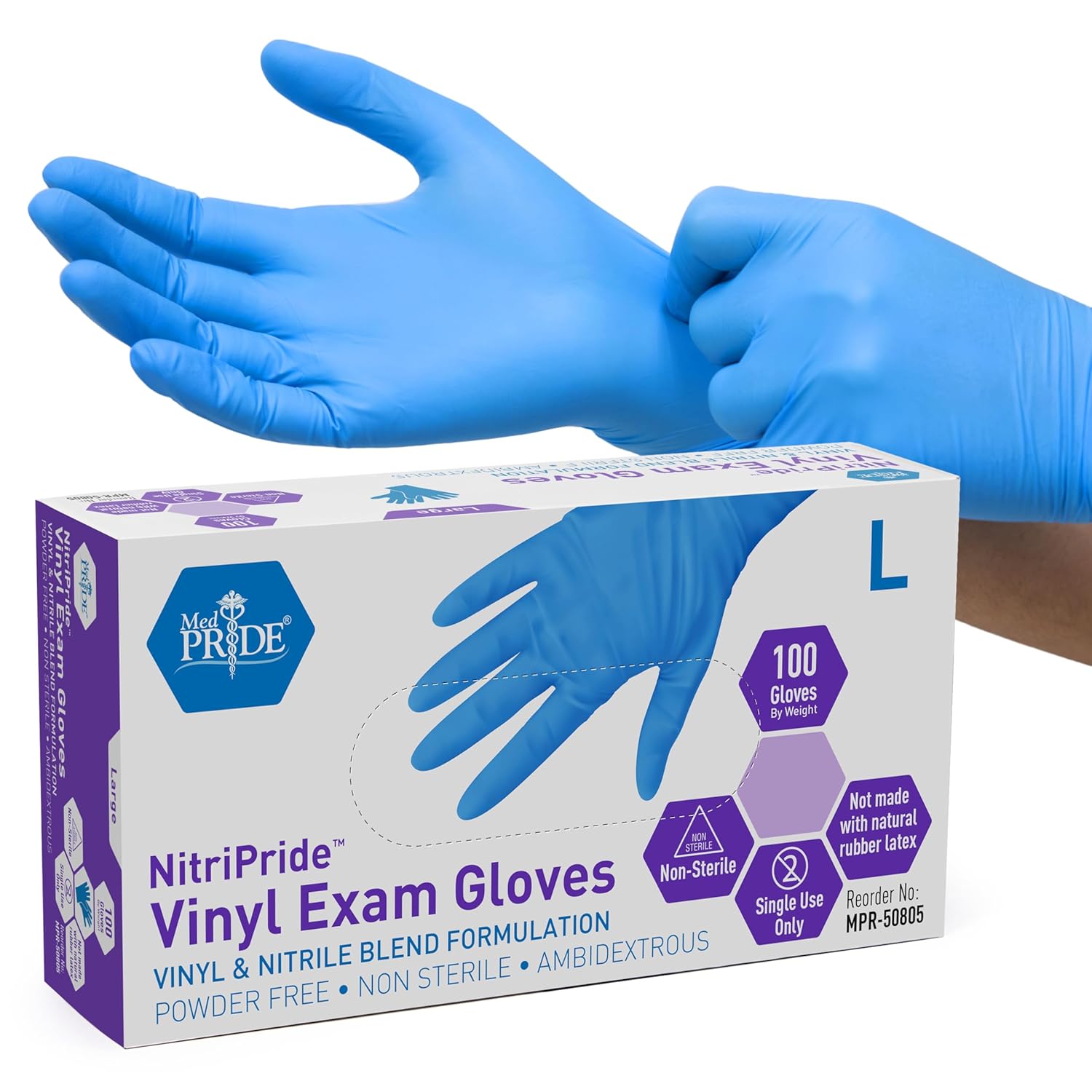 Nitrile/Vinyl Blend Exam Glove - Exam Glove Nitrile avaliação e preço
