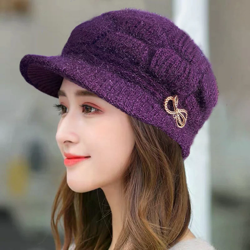 Winter Warm Hat Knitted Hat Ca - Wool Glove Lined avaliação e preço