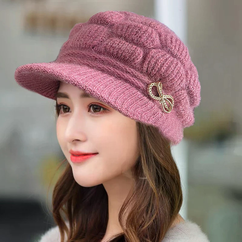 Winter Warm Hat Knitted Hat Ca - Wool Glove Lined avaliação e preço