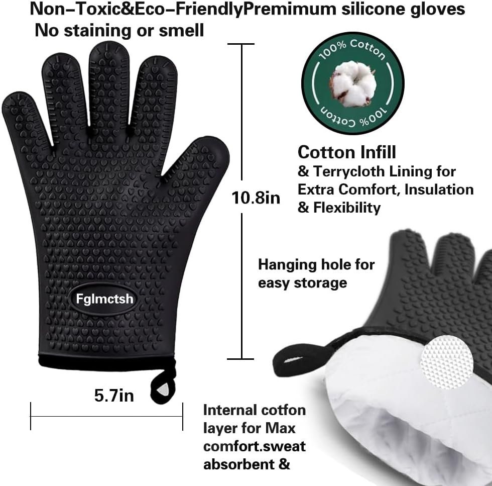 Silicone Oven Mitts, Heat Resi - Oven Mitt Silicone avaliação e preço
