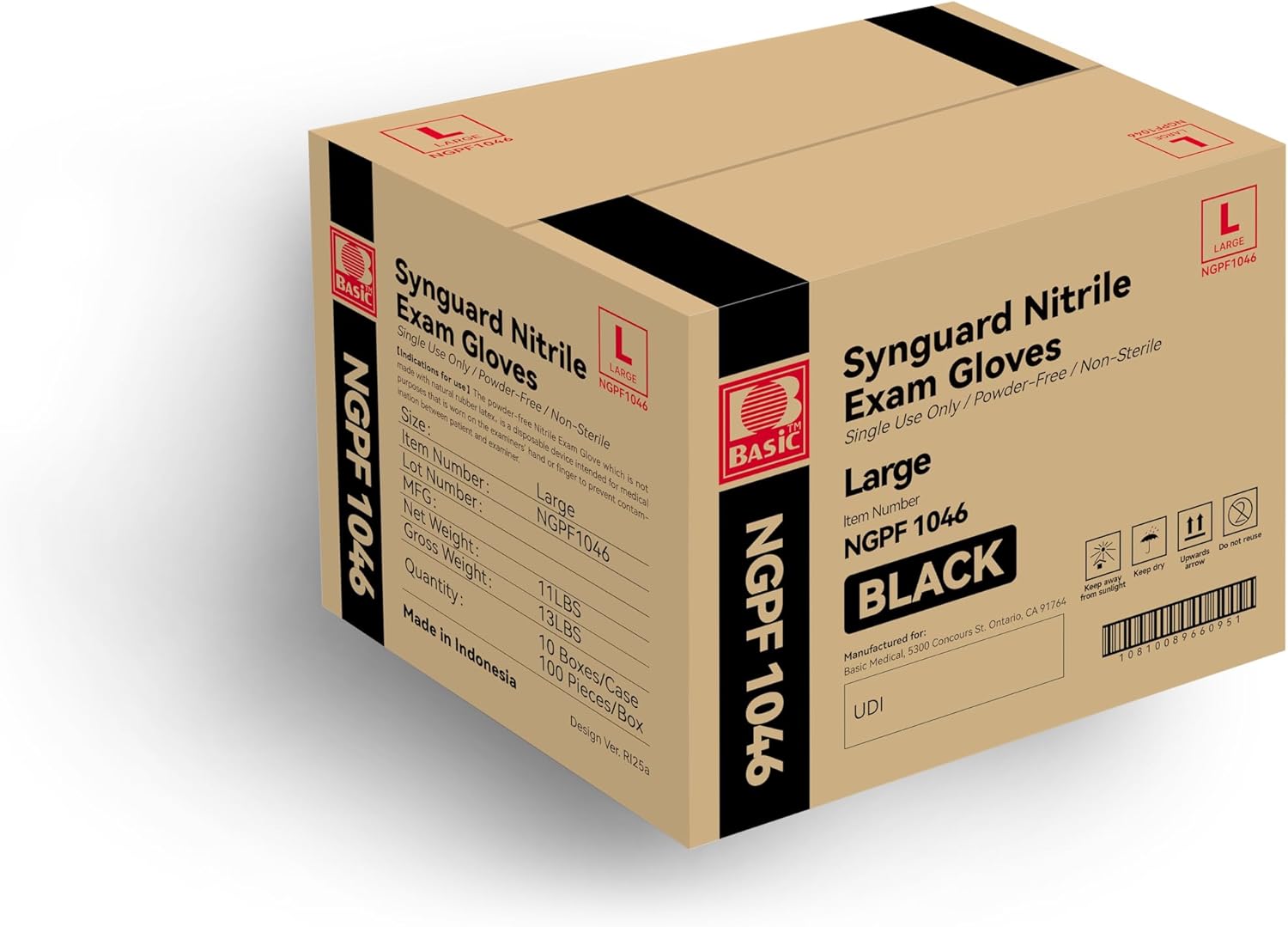 Large Black Nitrile Exam Glove - Exam Glove Nitrile avaliação e preço