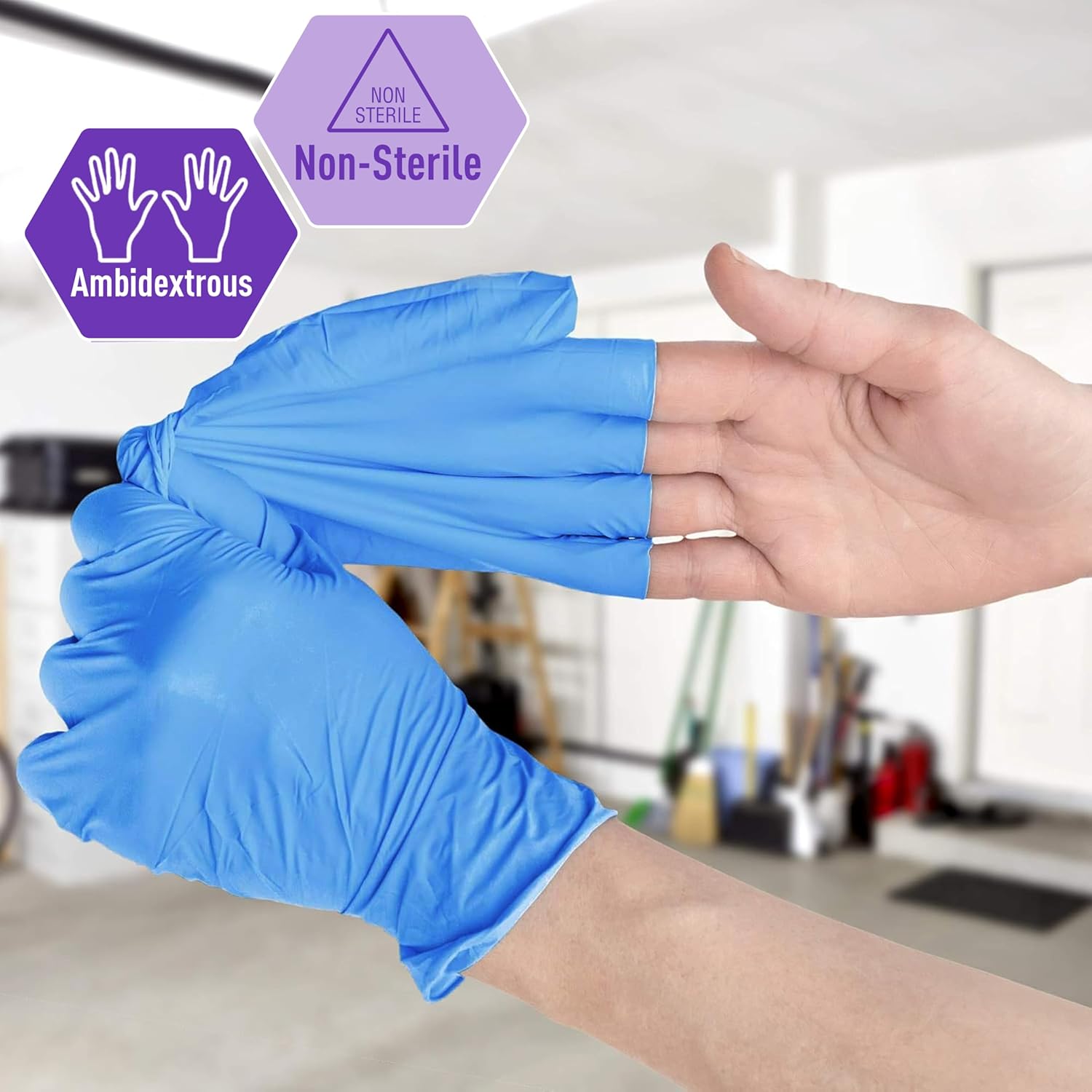 Powder-Free Nitrile/Vinyl Blen - Latex Disposable Glove avaliação e preço
