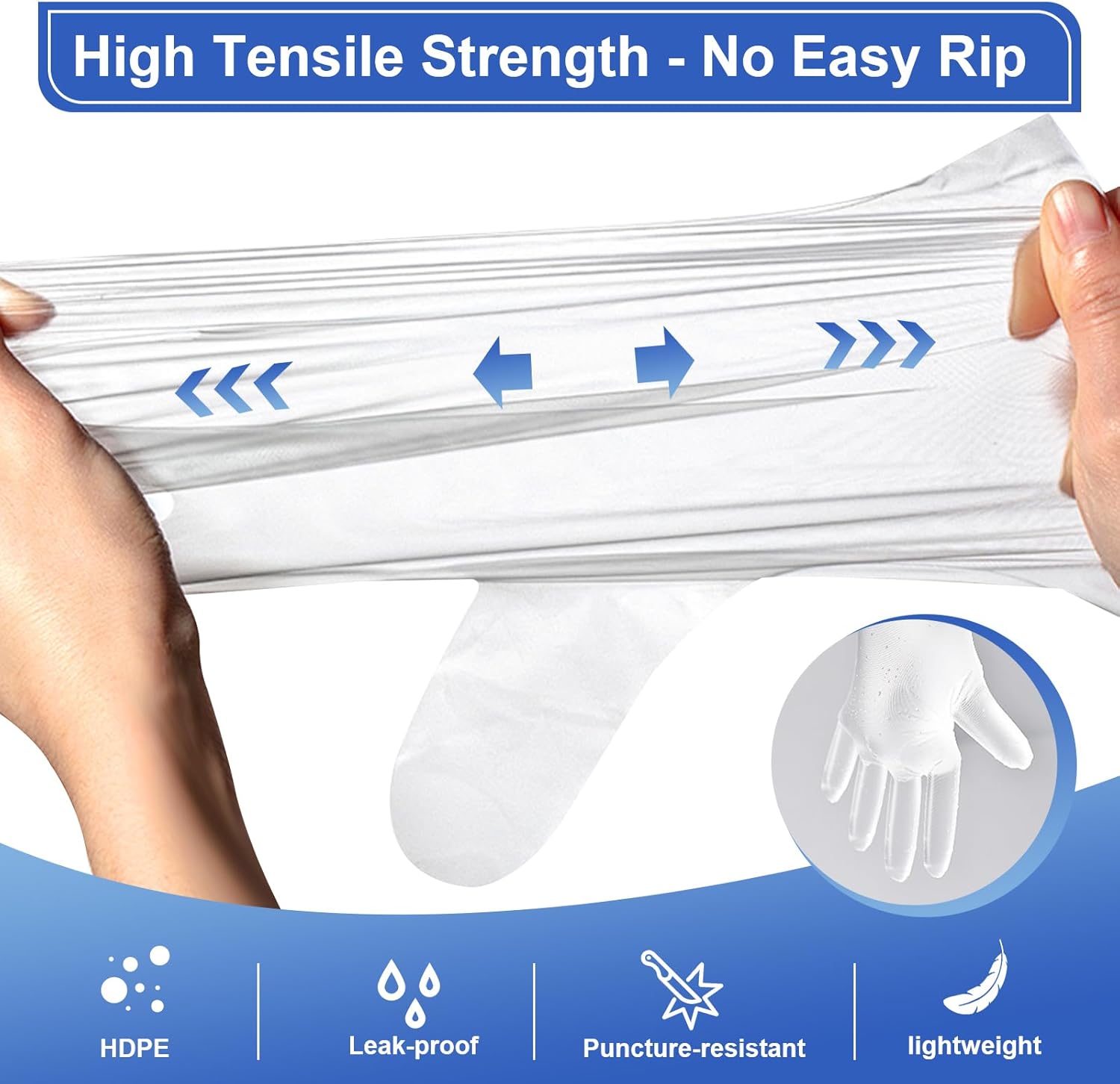 500 Pcs Disposable Food Prep G - Latex Disposable Glove avaliação e preço