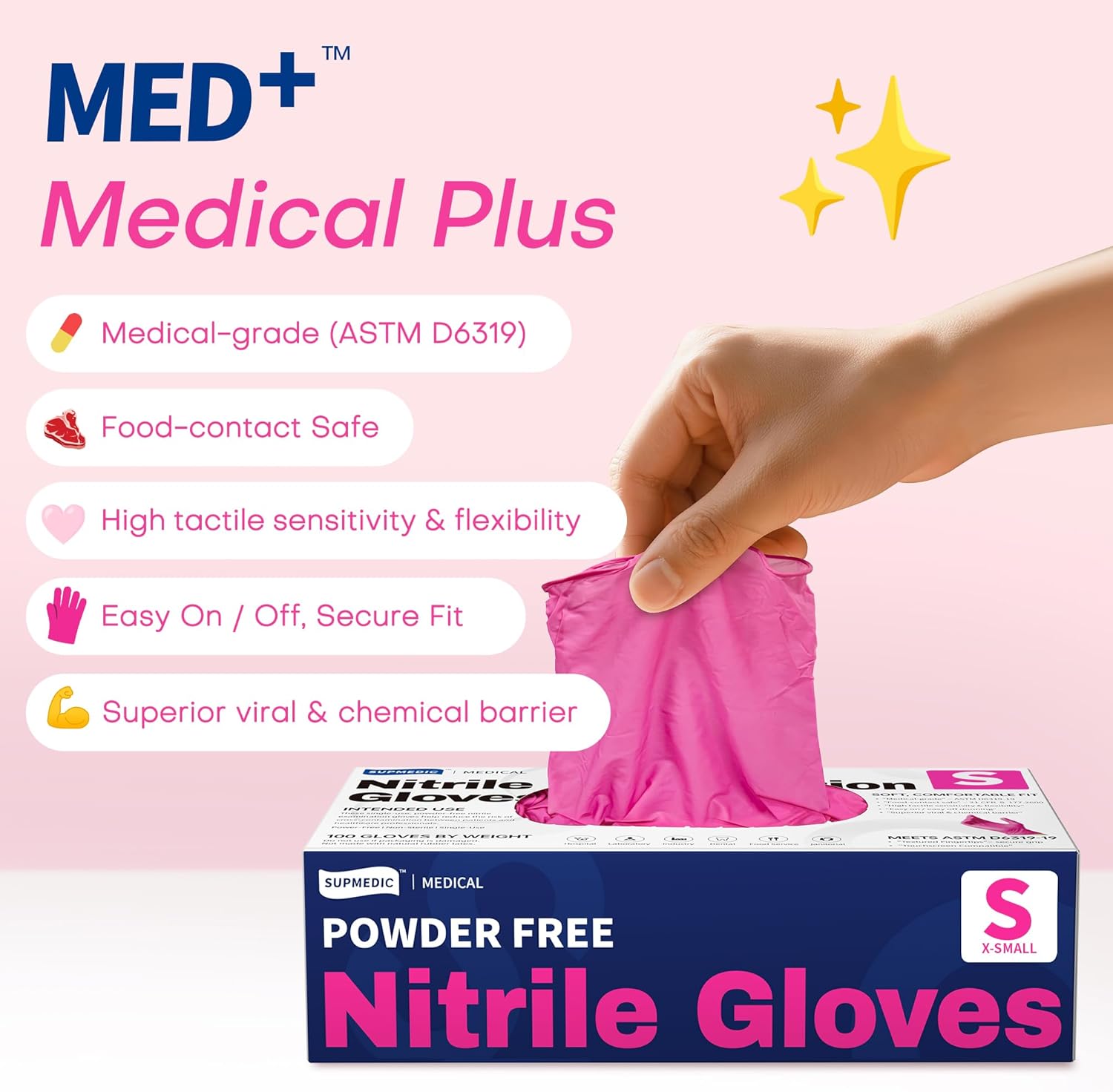 4 Mil Nitrile Exam Gloves, Pow - Exam Glove Nitrile avaliação e preço