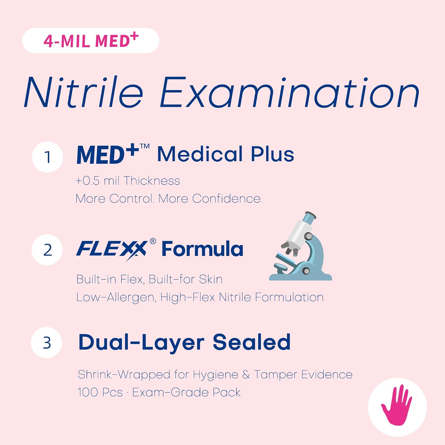 4 Mil Nitrile Exam Gloves, Pow - Exam Glove Nitrile avaliação e preço