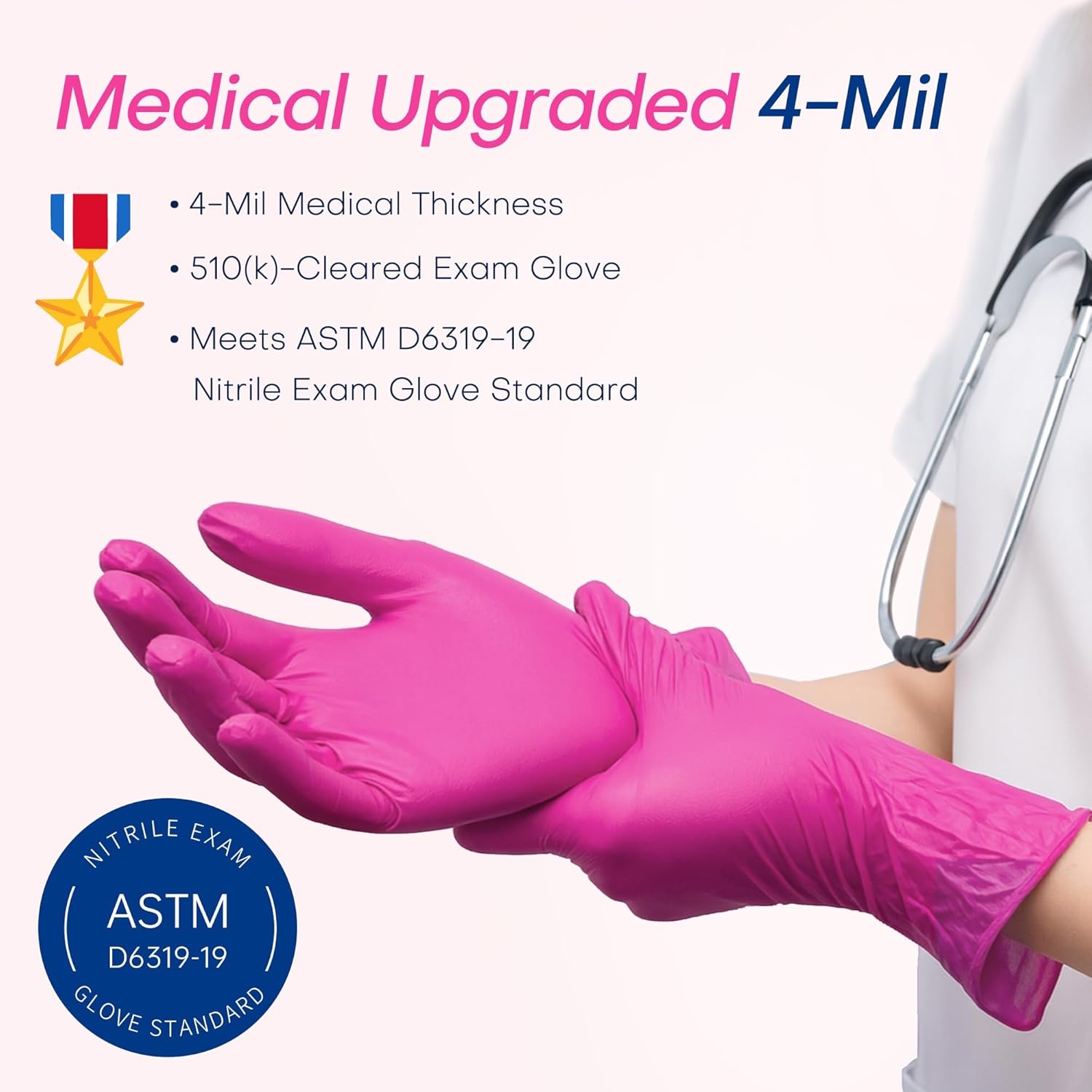4 Mil Nitrile Exam Gloves, Pow - Exam Glove Nitrile avaliação e preço