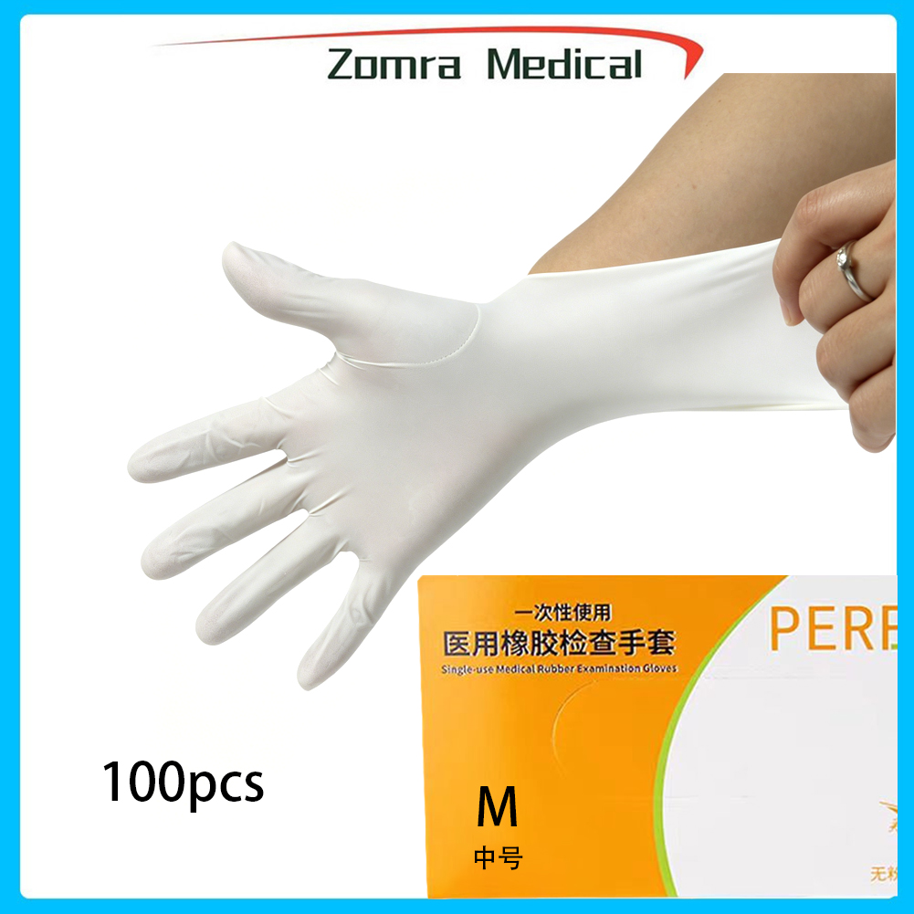 Disposable medical rubber exam - Latex Disposable Glove avaliação e preço