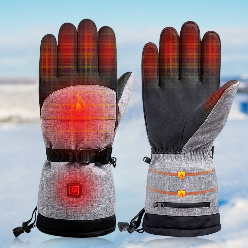 Electric Heated Gloves Men Wom - Ski Glove Waterproof avaliação e preço