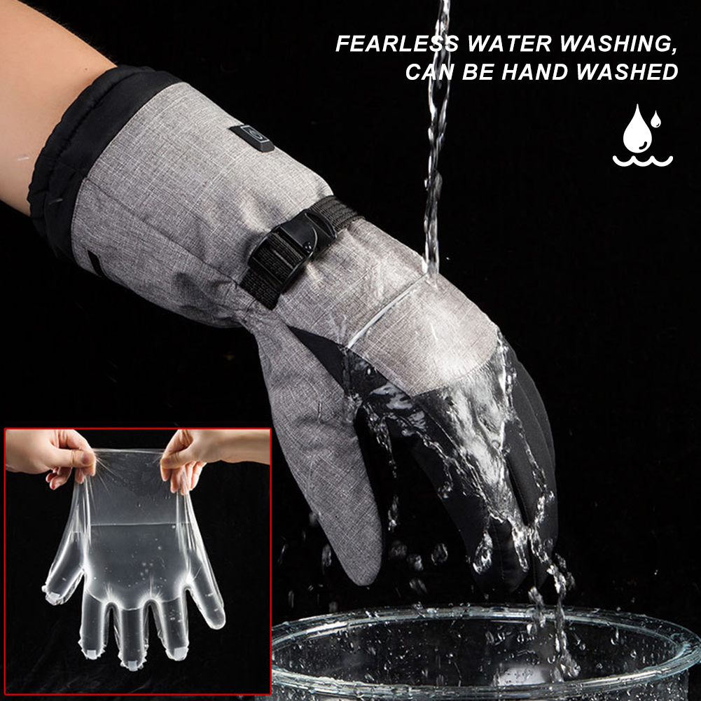 Electric Heated Gloves Men Wom - Ski Glove Waterproof avaliação e preço