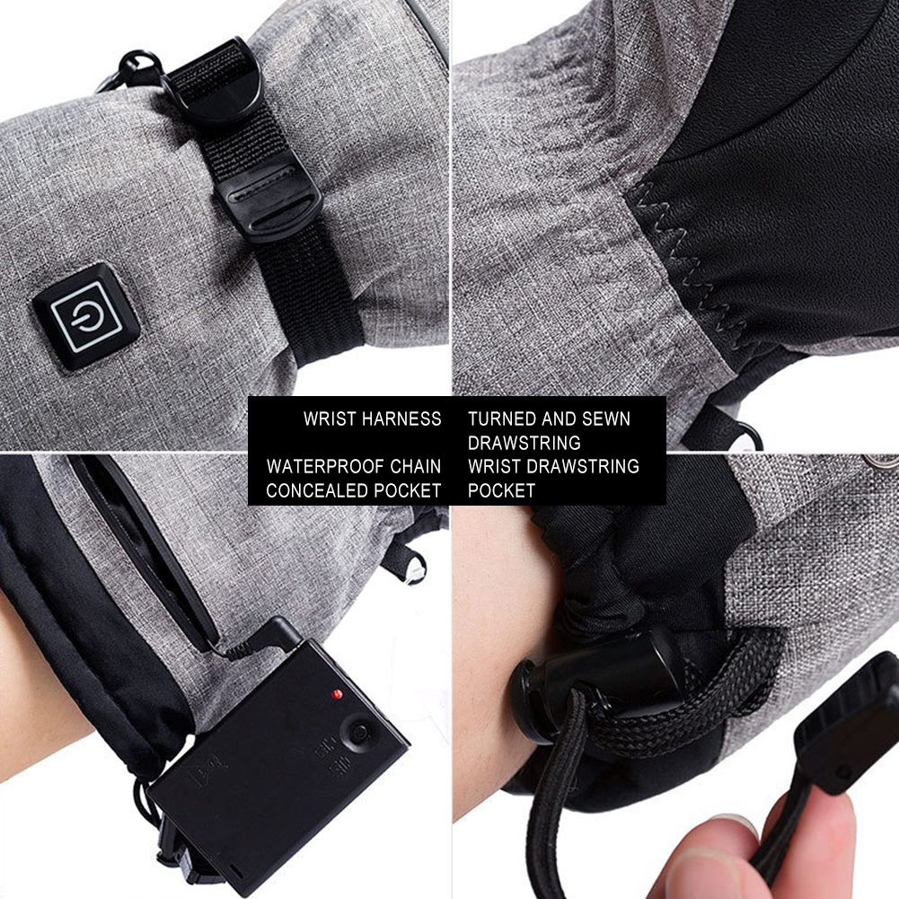 Electric Heated Gloves Men Wom - Ski Glove Waterproof avaliação e preço