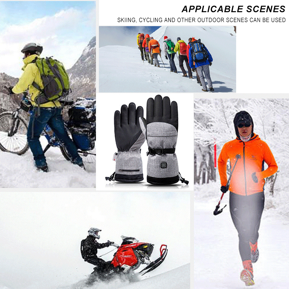 Electric Heated Gloves Men Wom - Ski Glove Waterproof avaliação e preço
