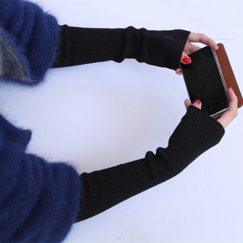 Wholesale Autumn Winter 50cm W - Fingerless Glove Knit avaliação e preço