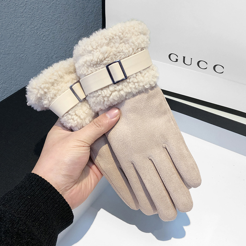Women's Winter Gloves Thickene - Wool Glove Lined avaliação e preço