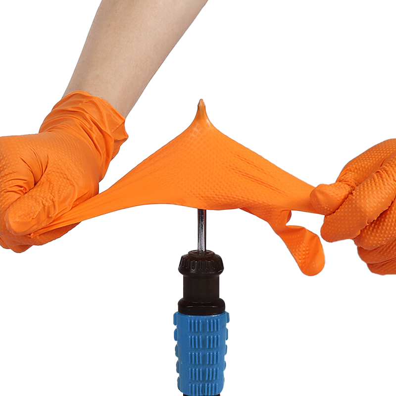 8Mil Heavy Duty Orange Nitrile - Nitrile Mechanic Glove avaliação e preço