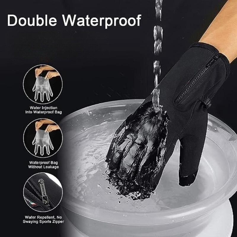 Winter Warm Gloves Men Women T - Leather Driving Glove avaliação e preço