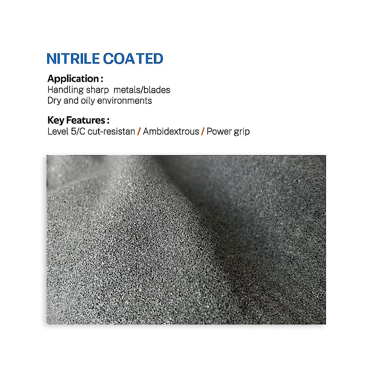 1/3Pair, Level 5Cut-Resistant  - Nitrile Mechanic Glove avaliação e preço