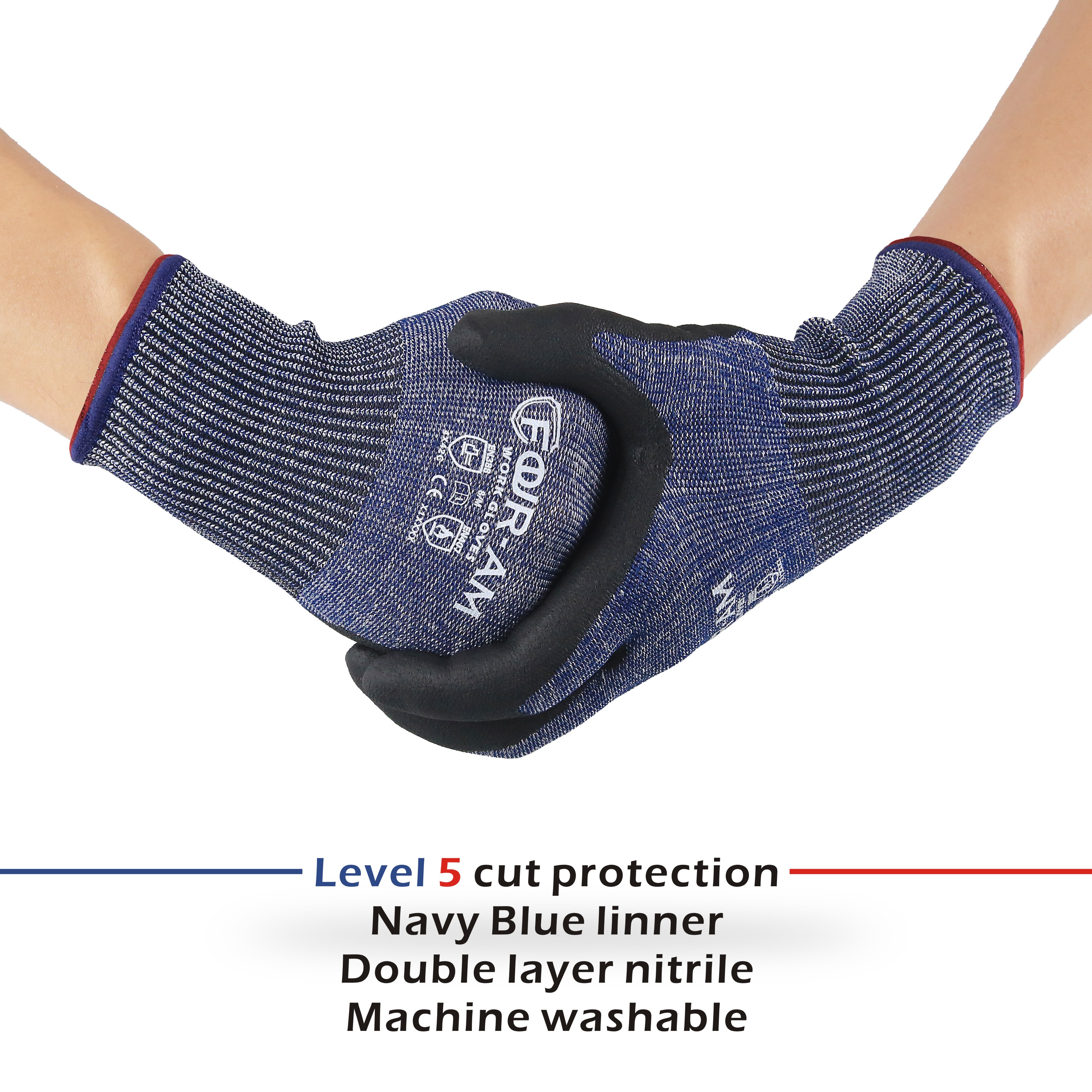 1/3Pair, Level 5Cut-Resistant  - Nitrile Mechanic Glove avaliação e preço