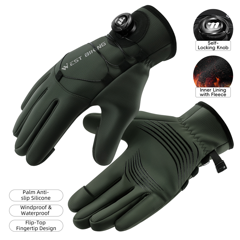 Winter Bike Gloves Magnetic Qu - Winter Glove Insulated avaliação e preço
