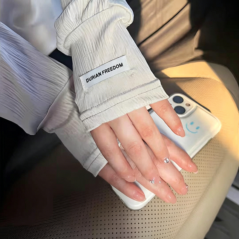 Summer Loose Ice Silk Uv Prote - Fingerless Glove Knit avaliação e preço