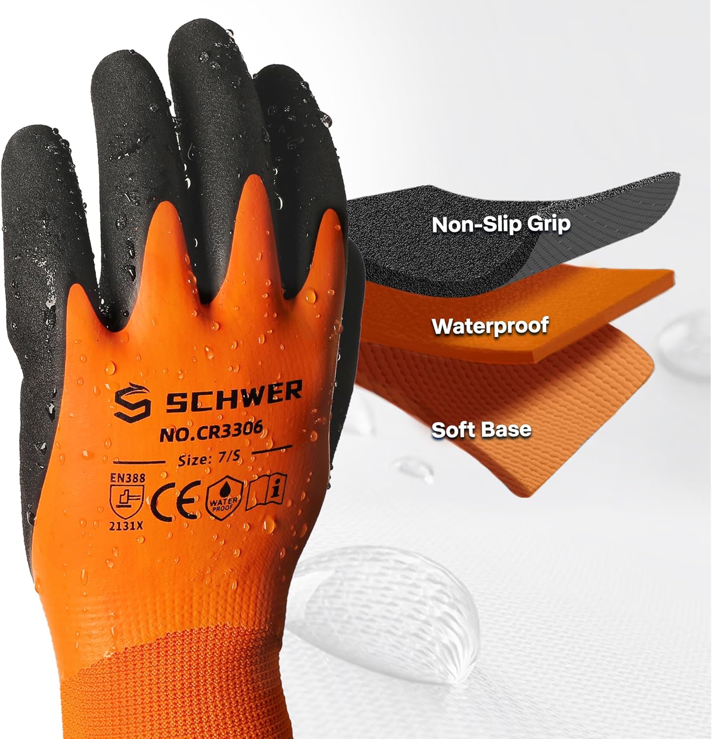 2 Pairs Waterproof Work Gloves - Gardening Glove Waterproof avaliação e preço
