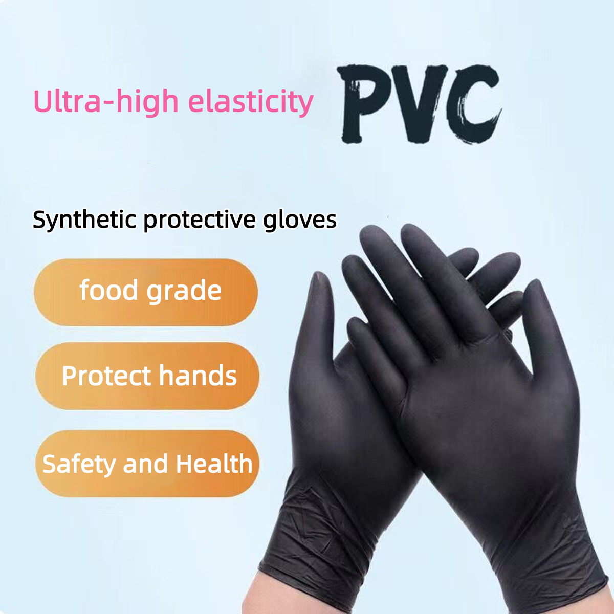 Heavy-Duty Black Disposable Ni - Nitrile Mechanic Glove avaliação e preço