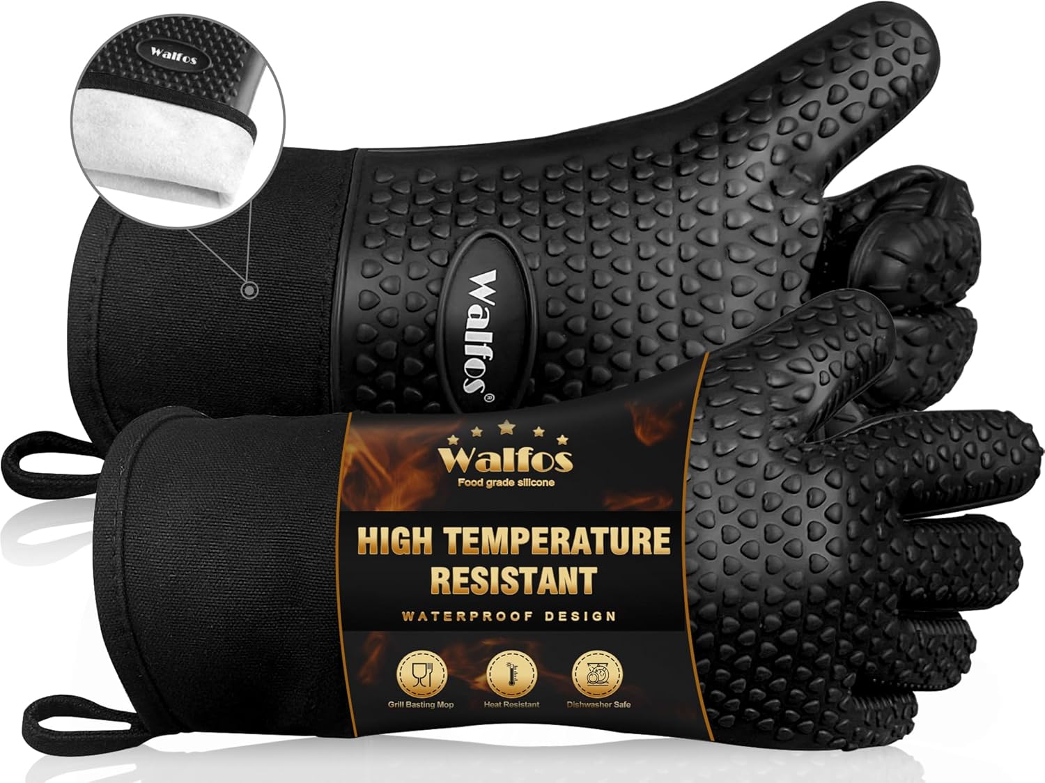 Heat Resistant Silicone BBQ Gl - Heat Resistant Glove avaliação e preço