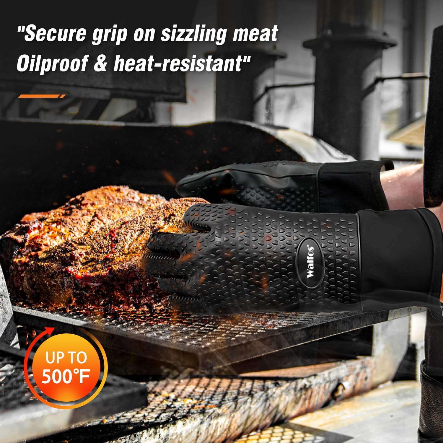 Heat Resistant Silicone BBQ Gl - Heat Resistant Glove avaliação e preço