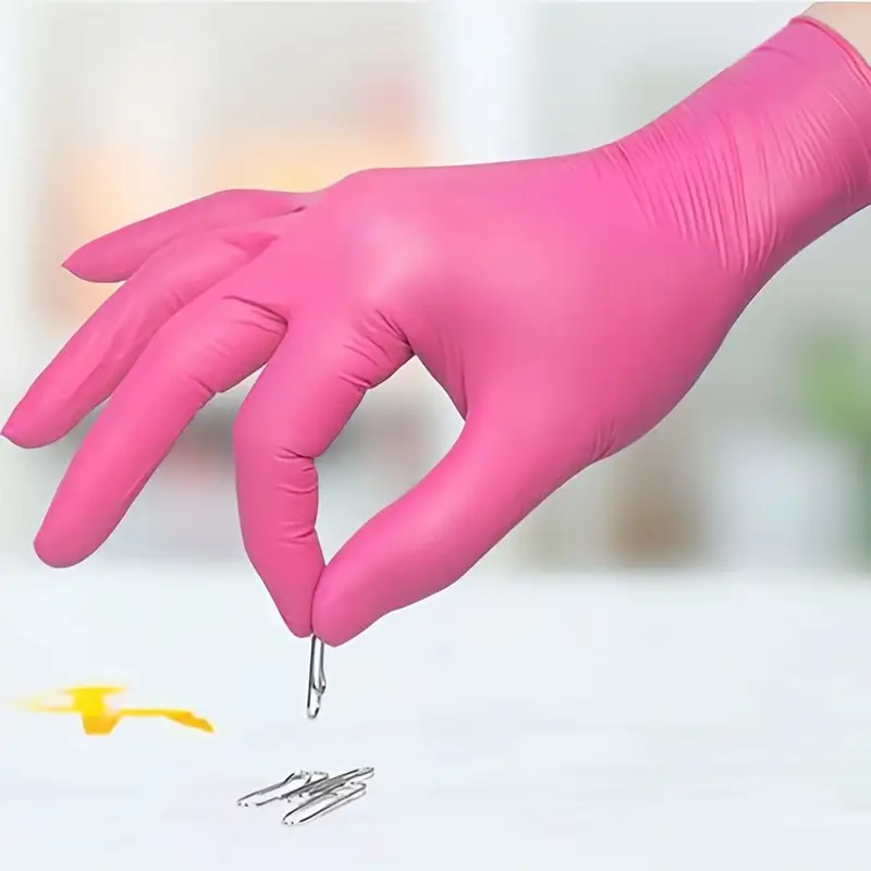 Fuchsia Nitrile Disposable Glo - Latex Disposable Glove avaliação e preço