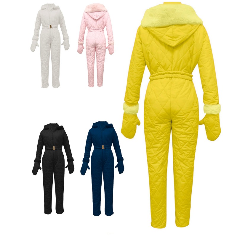 Couple's Solid Color Ski Suit, - Ski Glove Waterproof avaliação e preço