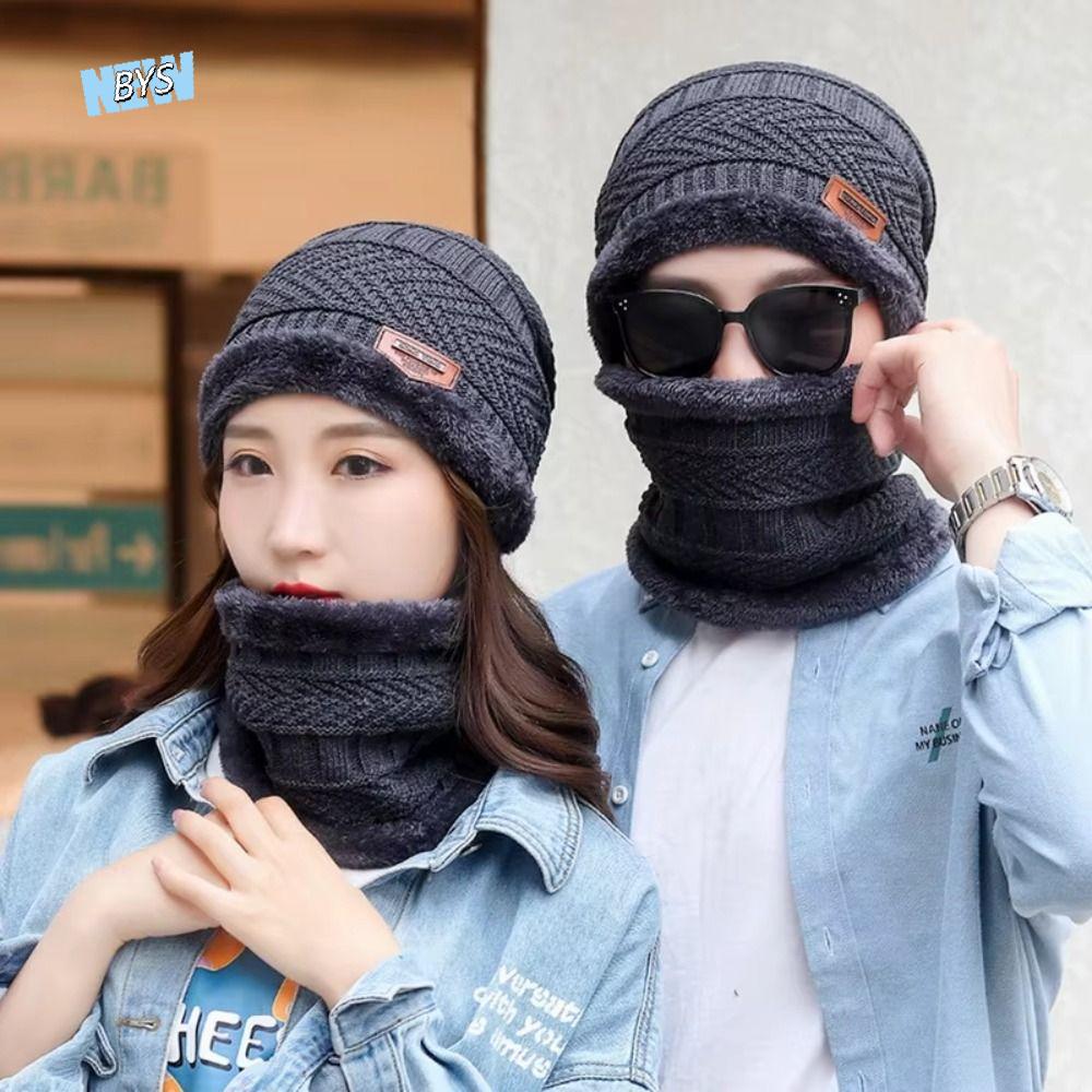 4pcs/set Soft Winter Beanie Ha - Wool Glove Lined avaliação e preço
