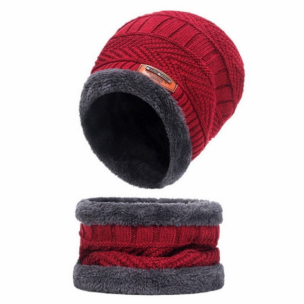 4pcs/set Soft Winter Beanie Ha - Wool Glove Lined avaliação e preço