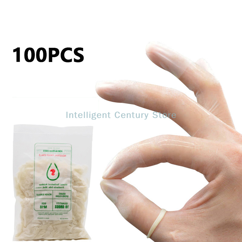 100 Pcs Rubber Non-slip Anti-s - Latex Disposable Glove avaliação e preço