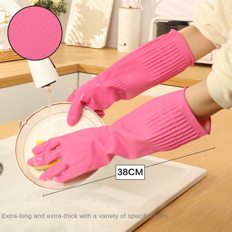 38cm Extra Thick Pink Rubber D - Dish Glove Rubber avaliação e preço