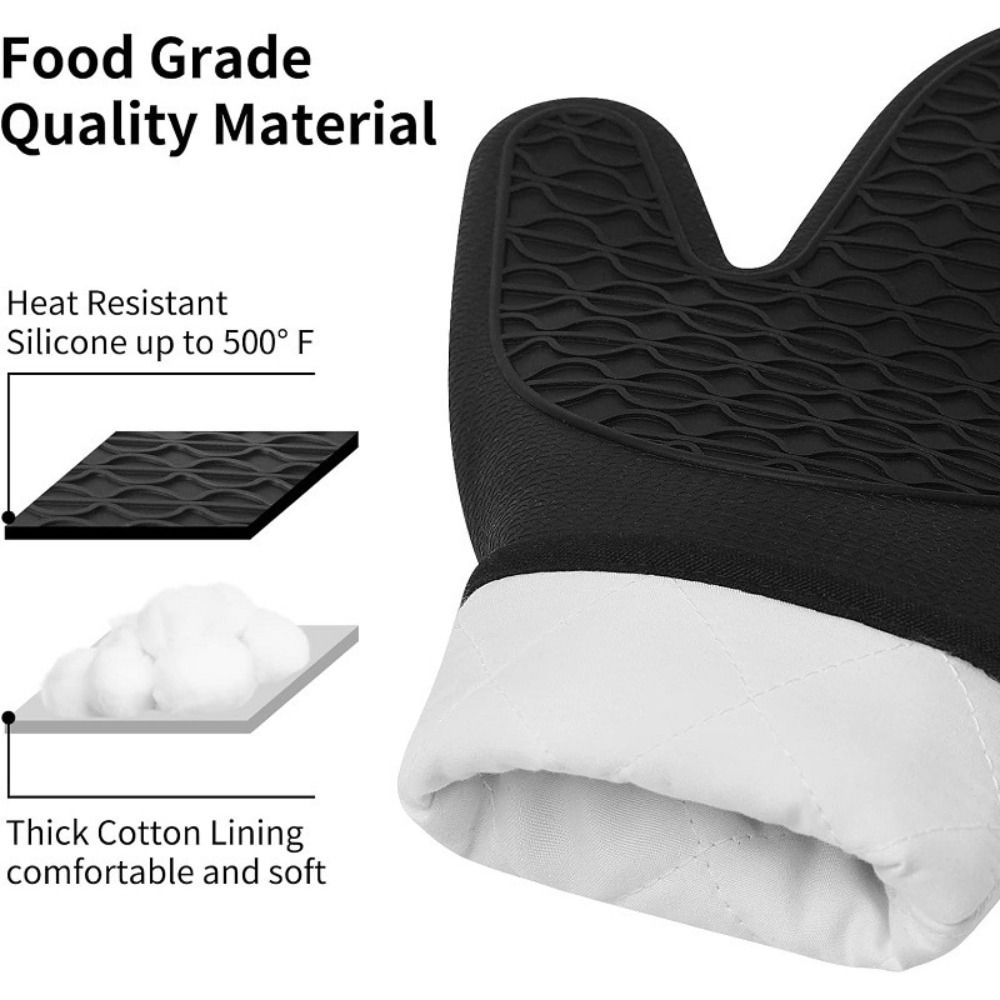 Food Grade Silicone Oven Mitts - Oven Mitt Silicone avaliação e preço