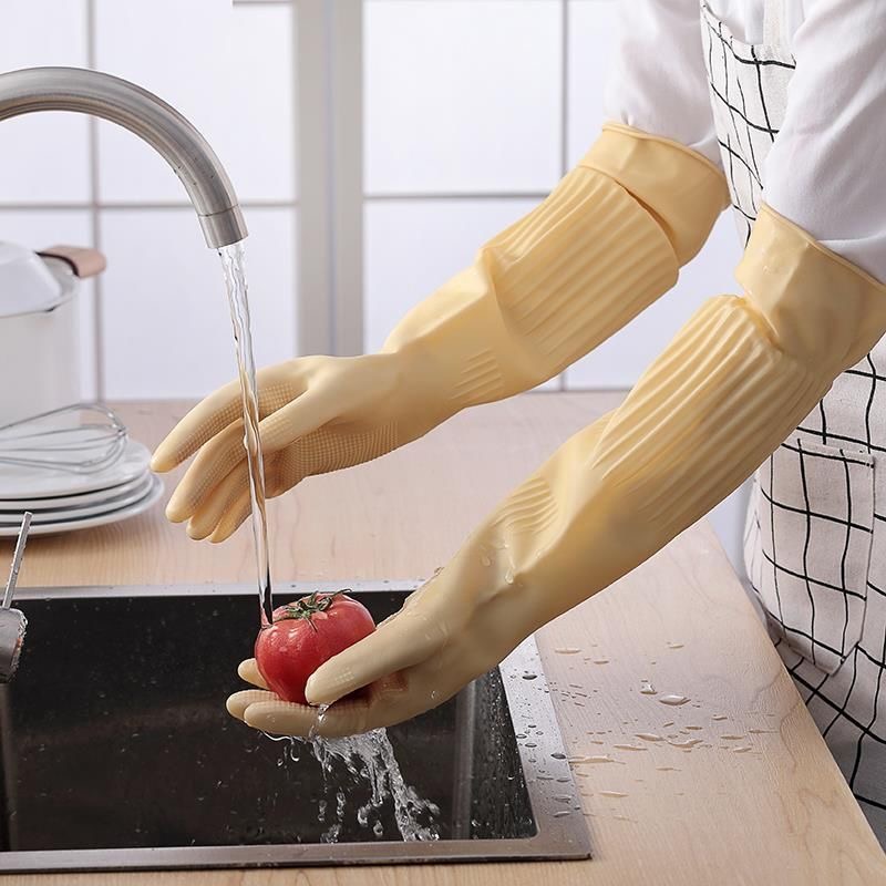Long Reusable Rubber Dishwashi - Dish Glove Rubber avaliação e preço