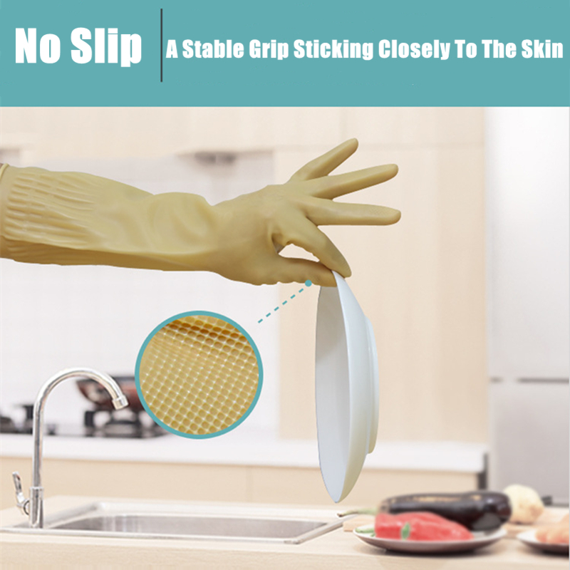 Long Reusable Rubber Dishwashi - Dish Glove Rubber avaliação e preço