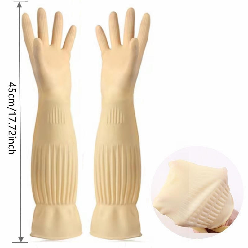 Long Reusable Rubber Dishwashi - Dish Glove Rubber avaliação e preço