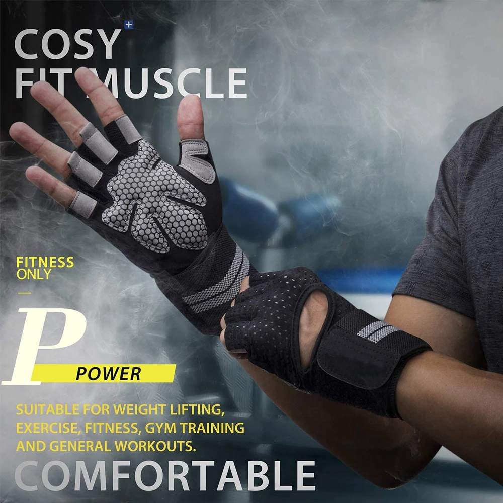 1Pair Half Finger Gym Fitness  - Workout Glove Gym avaliação e preço
