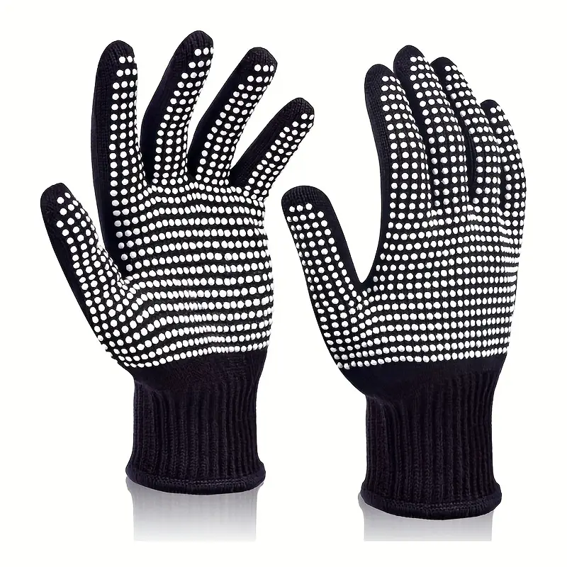 1 Pair Barbecue Anti-scald Glo - Oven Mitt Silicone avaliação e preço