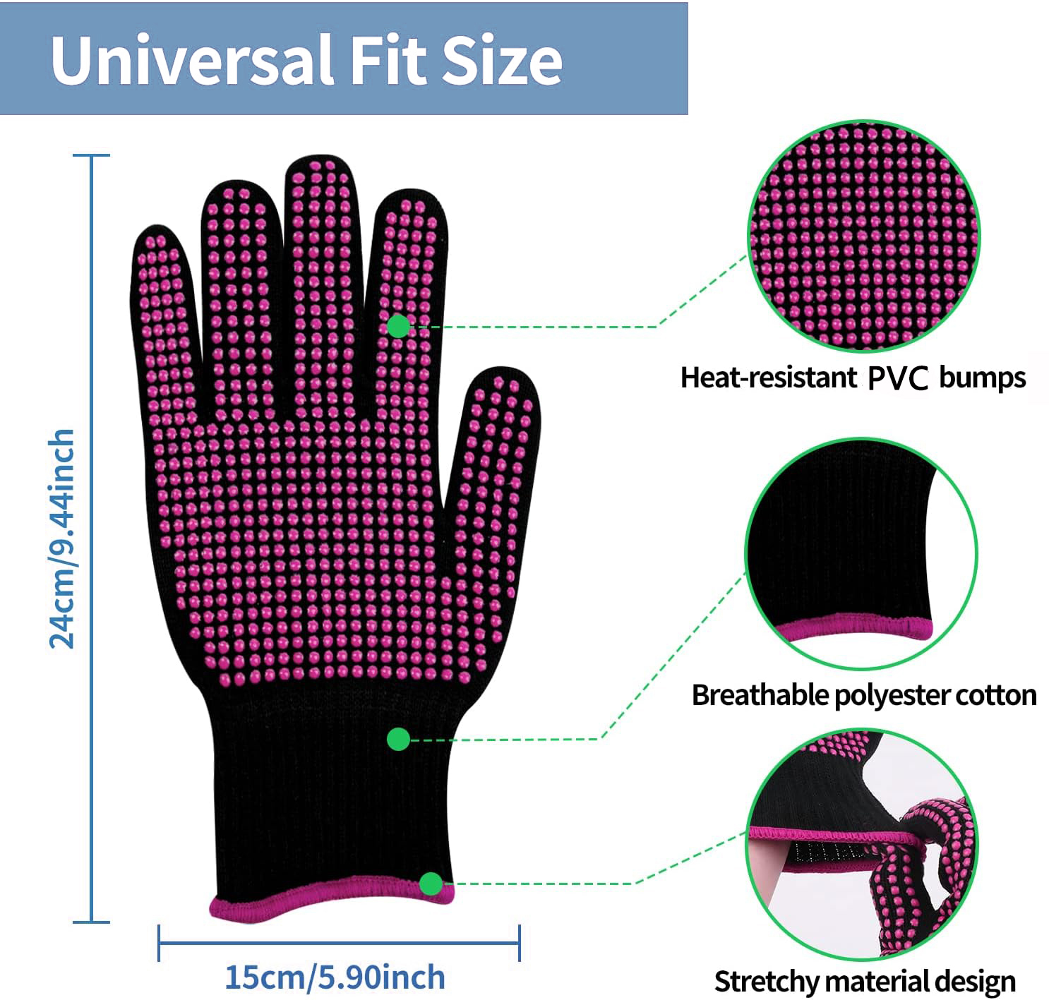 1 Pair Barbecue Anti-scald Glo - Oven Mitt Silicone avaliação e preço