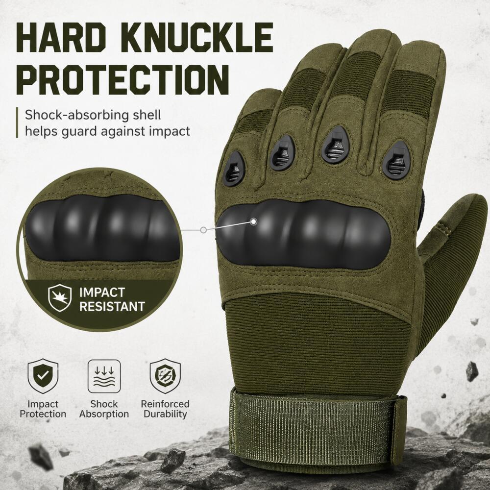 Full Finger Tactical Gloves wi - Motorcycle Glove Knuckle avaliação e preço