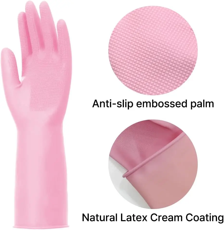 3 Pairs Cream-Coating Rubber G - Rubber Glove Cleaning avaliação e preço