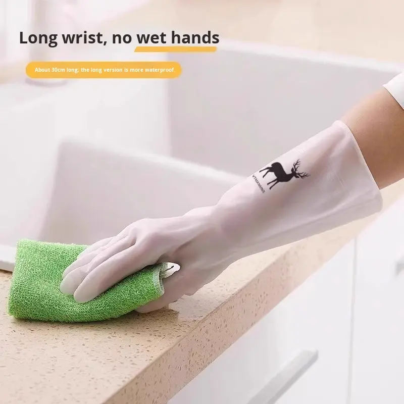Waterproof Housework Cleaning  - Dish Glove Rubber avaliação e preço