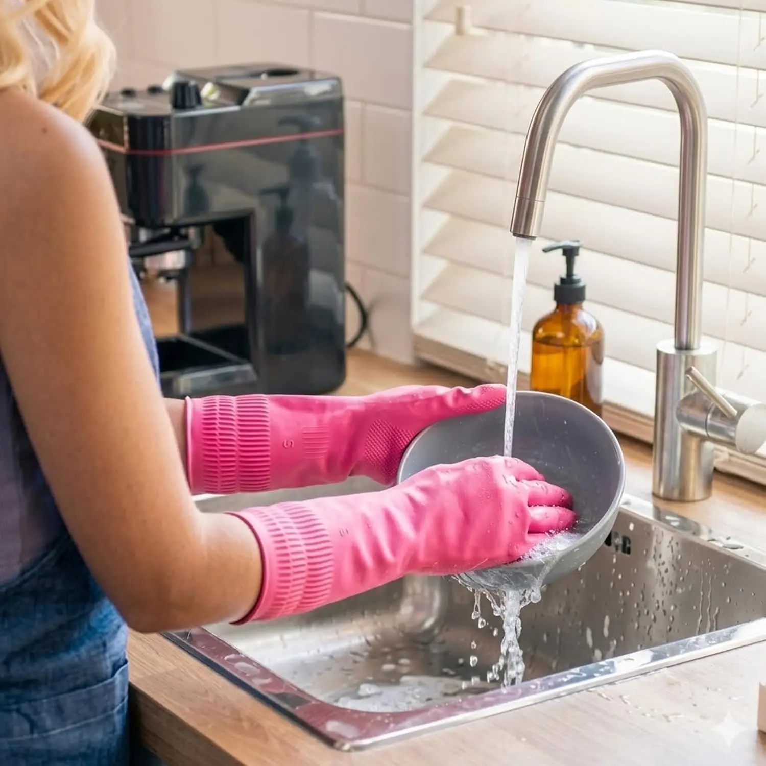 Reusable Rubber Dishwashing Gl - Rubber Glove Cleaning avaliação e preço