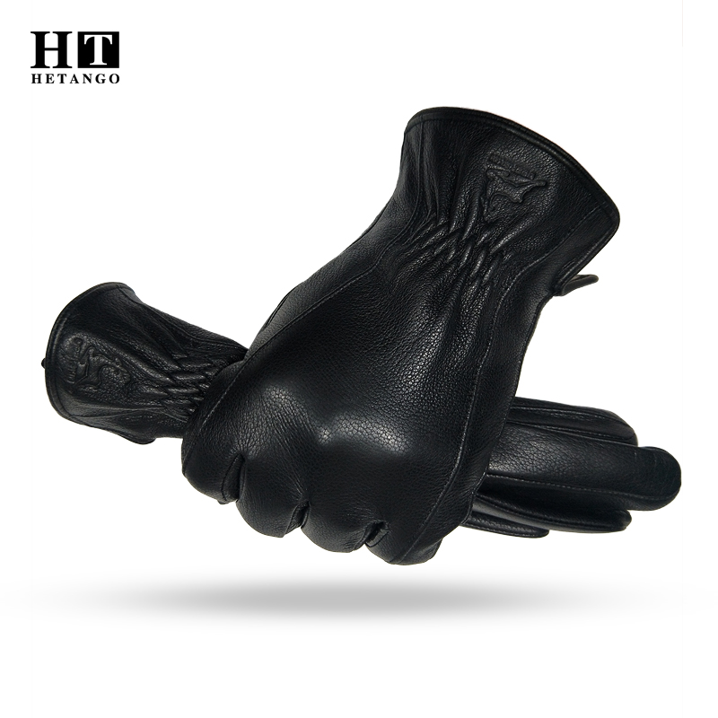 Winter Men's Black Buckskin  - Wool Glove Lined avaliação e preço