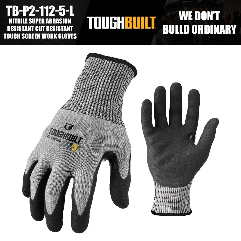 ToughBuilt TB-P2-112-5-L Nitri - Nitrile Mechanic Glove avaliação e preço