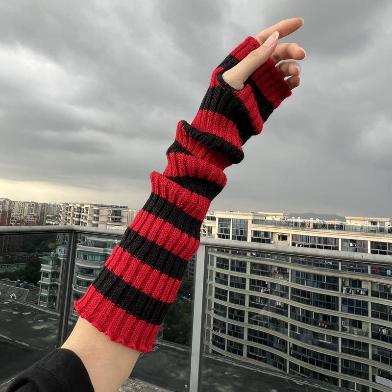 Winter Warm Long Sleeves Gothi - Fingerless Glove Knit avaliação e preço