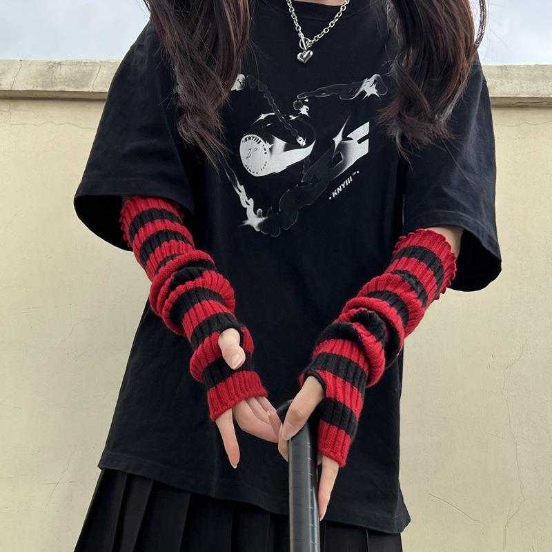Winter Warm Long Sleeves Gothi - Fingerless Glove Knit avaliação e preço