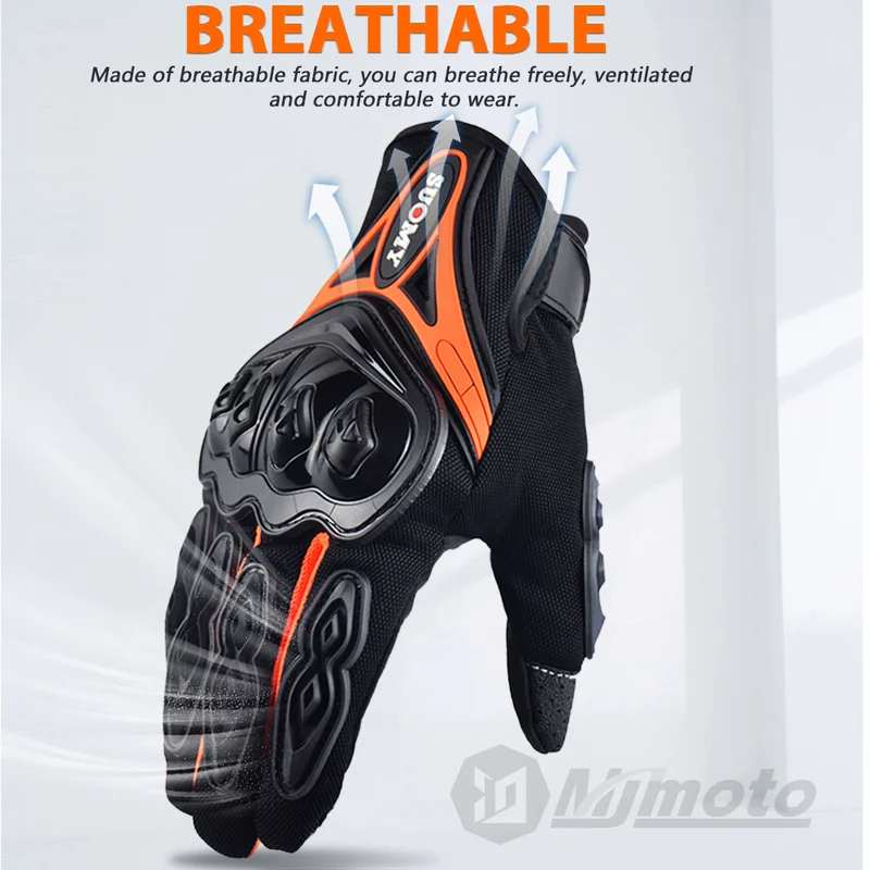 SUOMY Summer Touchscreen Motor - Motorcycle Glove Knuckle avaliação e preço